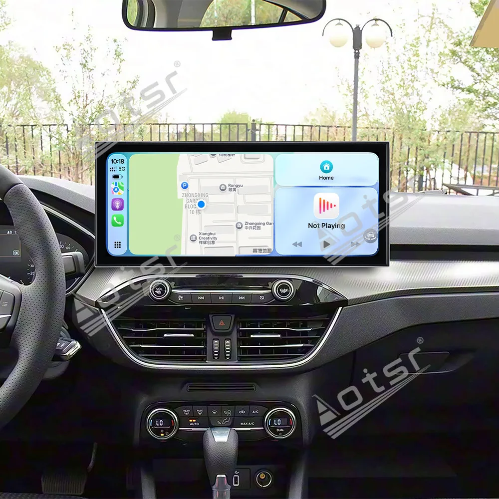 15.8 Inch Android 15 CarPlay For Ford Focus 2019-2022 Car Radio HD Touch Screen Multimedia Player GPS Navigation HeadUnit Auto