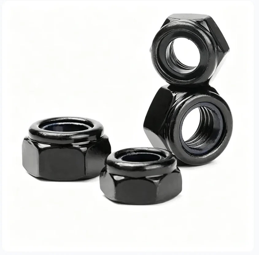 304 Stainless Steel Black Hex Nut M2 M2.5 M3 M3.5 M4 M5 M6 M8 M10 M12 M14 M16 M18 M20 Hex Nut 1-100pcs