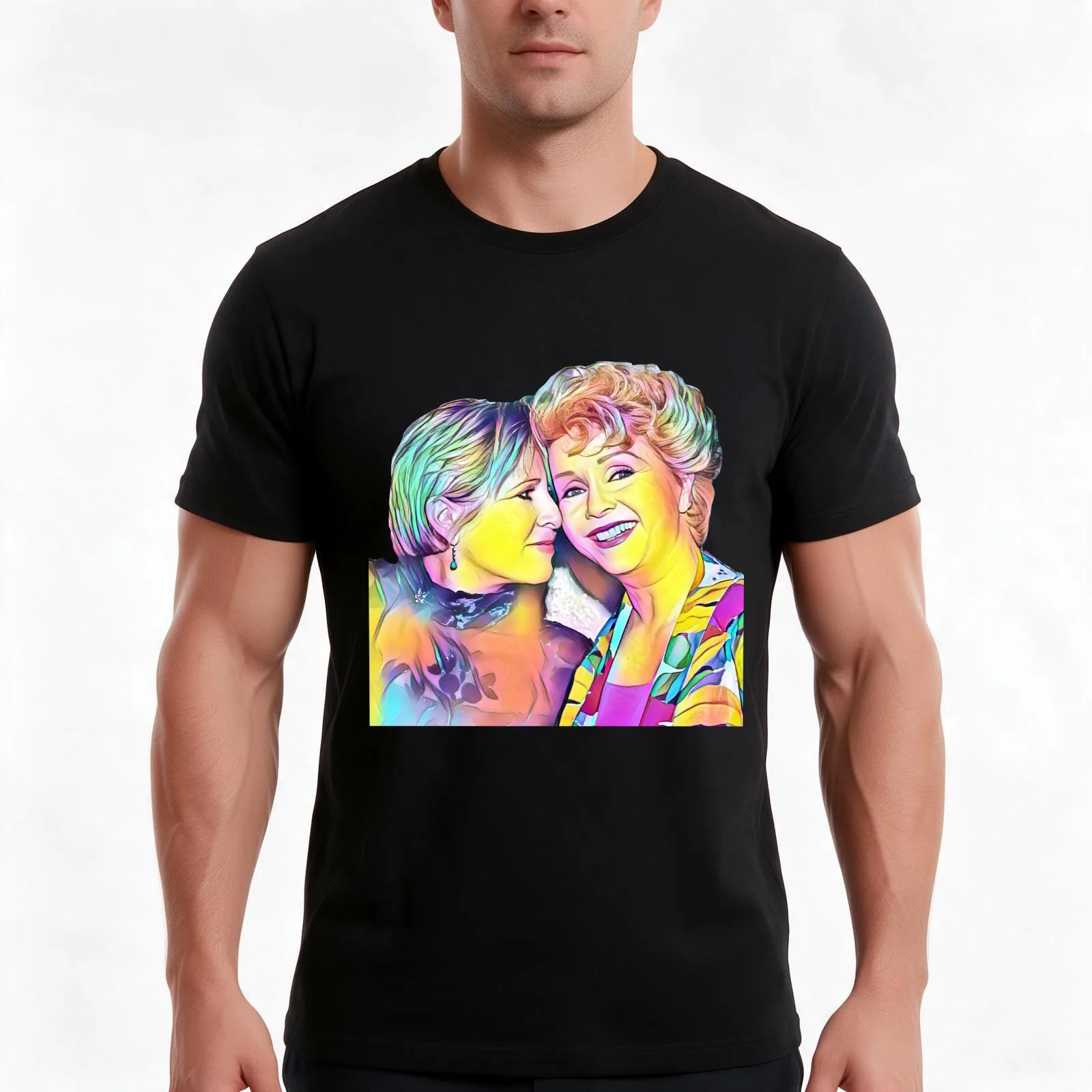 Carrie Fisher and Debbie Reynolds—Divorce T-Shirt, Summer Casual Cotton Tee, Oversized Streetwear Tops, Vintage Graphic Print