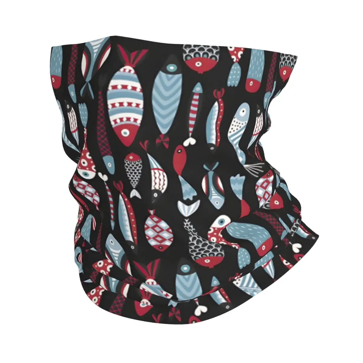 Colorful Fish Ornaments Thin Bandana Neck Gaiter Wrap Scarf Headband Neck Cover