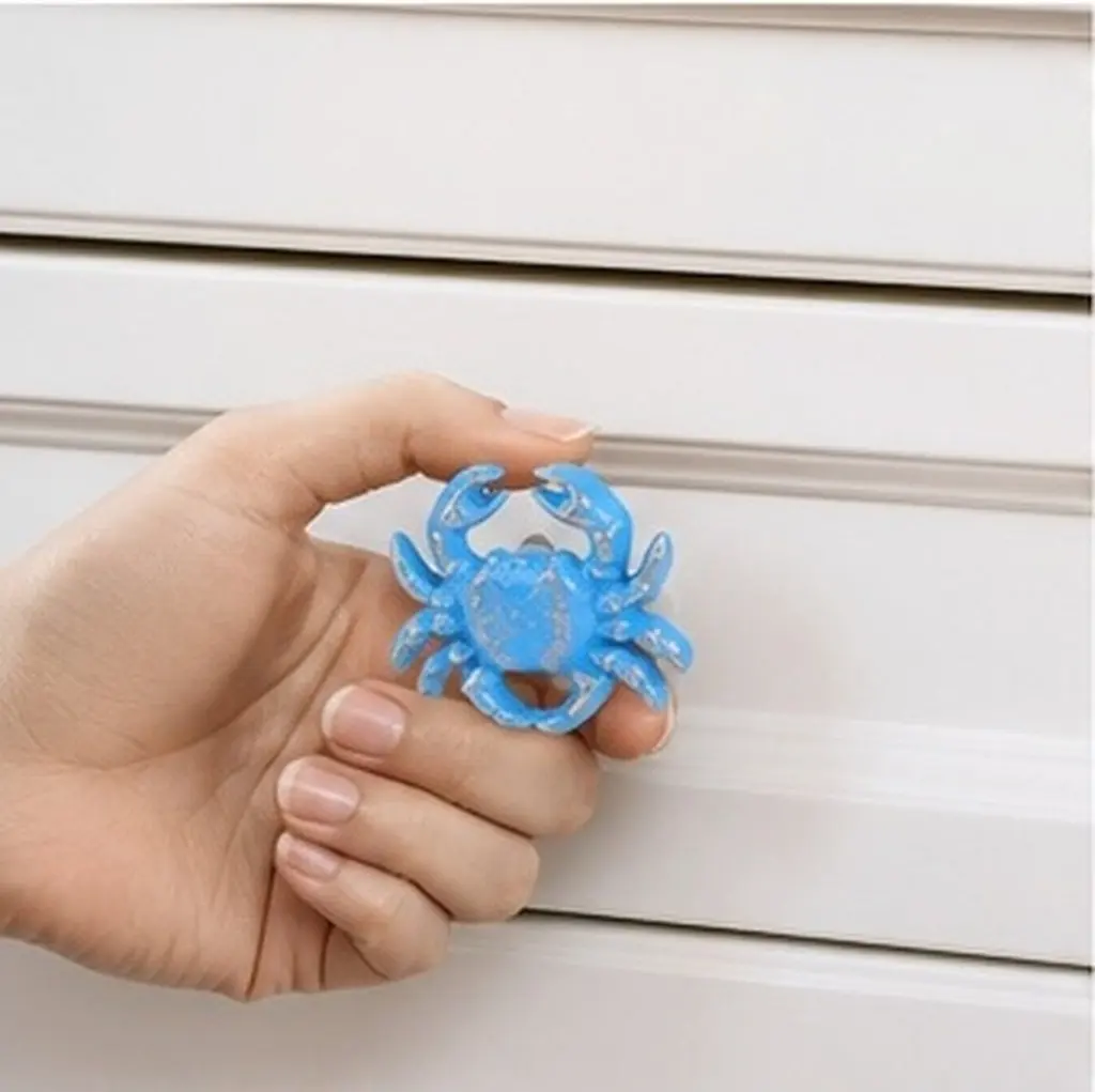 Ocean Blue Vintage Nautical Drawer Knob Cast Iron Cabinet Handle for Kitchen Cupboard Dresser Chest Door Pull Modern Home Decor