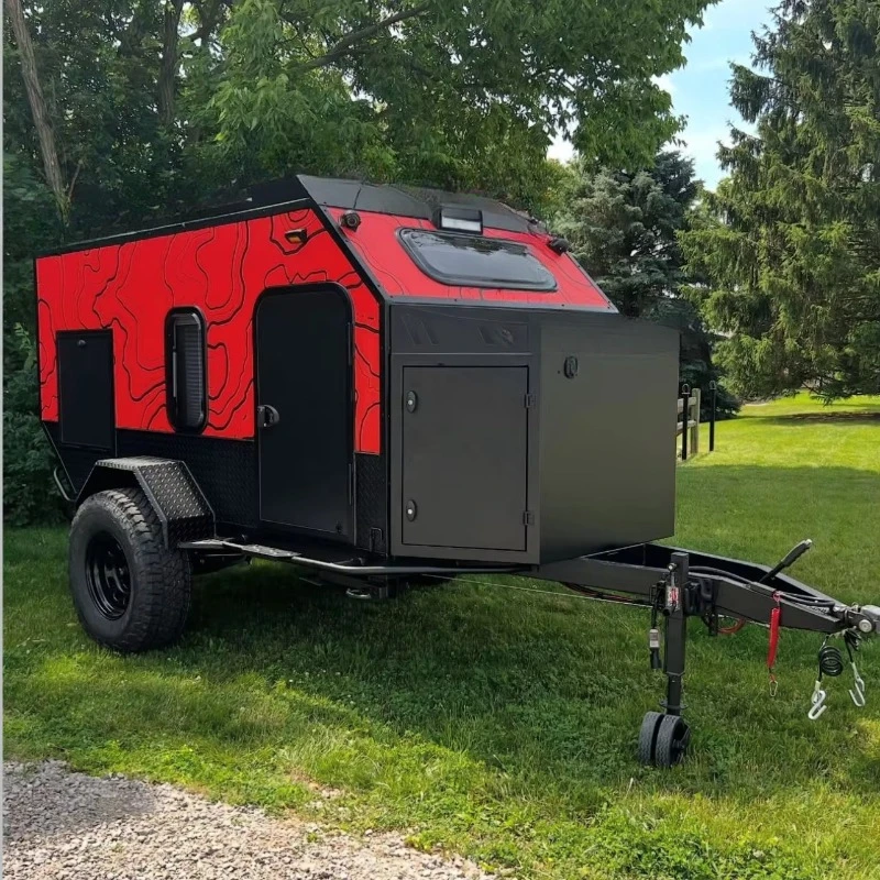 

Luxury 4x4 Travel Teardrop RV Off-Road Aluminum Camper Outdoor Camping Trailer for 4 people