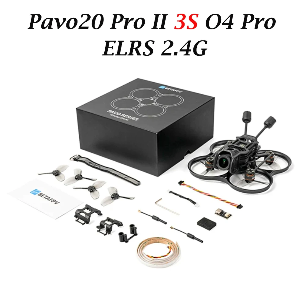 Nieuwe BETAFPV Pavo20 Pro II 3-4S O4 Pro ELRS 2.4G/PNP Borstelloze Whoop Quadcopter Drone voor LAVA Serie 3S/4S 680mAh 95C Batterij