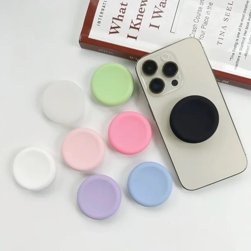 Portable Cute Colorful Silicone Phone Grip Foldable Easy To Hold for iPhone Samsung All Smartphones Universal Lazy Bracket