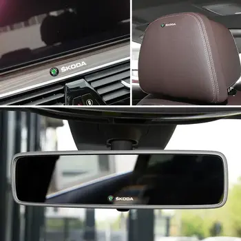 3D kovové samolepky na interiér auta Odznaky Auto Styling Obtisky pro Škoda Octavia MK2 MK3 2 3 A7 Fabia Karoq Kodiaq 8 nejlepší prodej příslušenství pro Škoda Kodiaq - №1