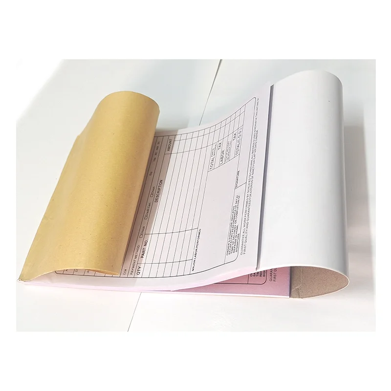 Carbonless Paper 2ply/3ply/4ply Receipt Books Printing Custom For Workoffice