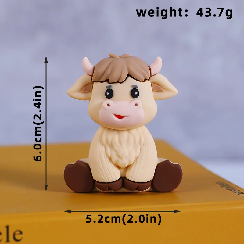 Pastoral Farm Animal Cake Decor Ornament Sheep Small Horse Little Pig Little Chicken Kids Birthday Baby Shower Party Cake Decor