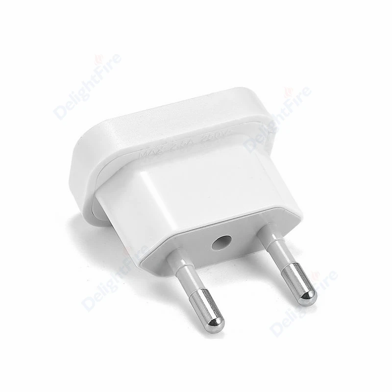 1pcs EU Plug Power Adapter Converter 4.0/4.8mm Travel Charger Power Socket Adapter USA to European AC Electrical Socket Charging