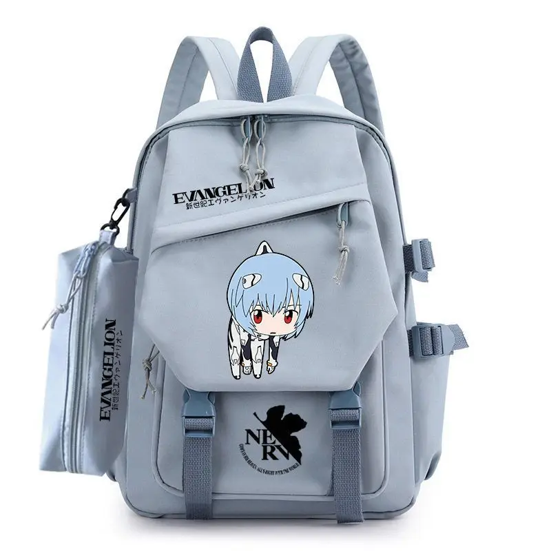 

Рюкзак EVA Аянами Рей в стиле аниме, милый школьный ранец для мальчиков и девочек, 2D, для ноутбука, дорожный, оптом, подарок