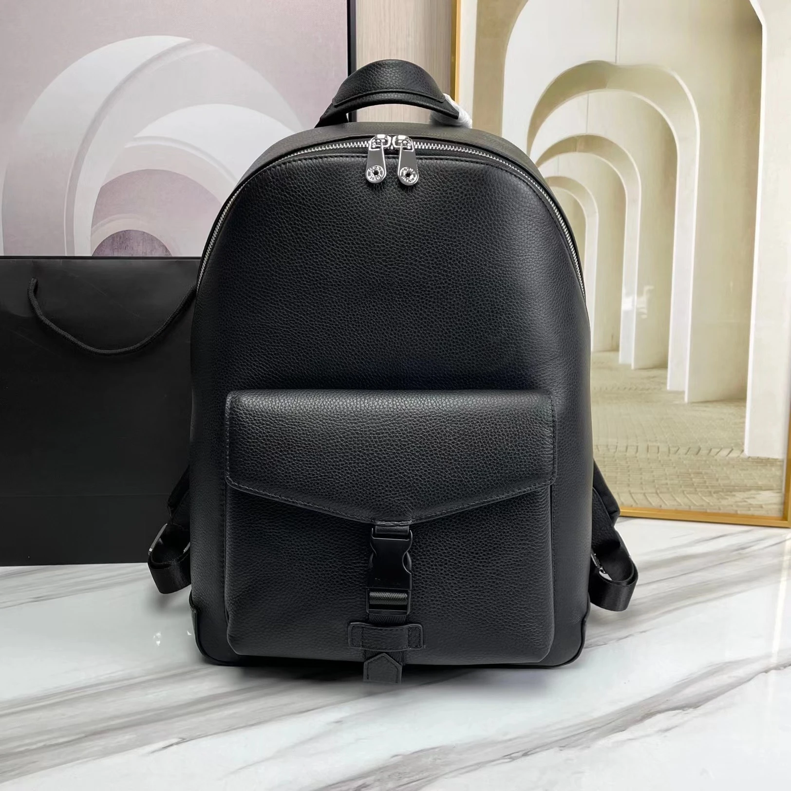 

Classic Mens Backpacks Fashion Minimalist High Quality Laptop Business Commuter Daypack Computer Bag for Daily Work Travel