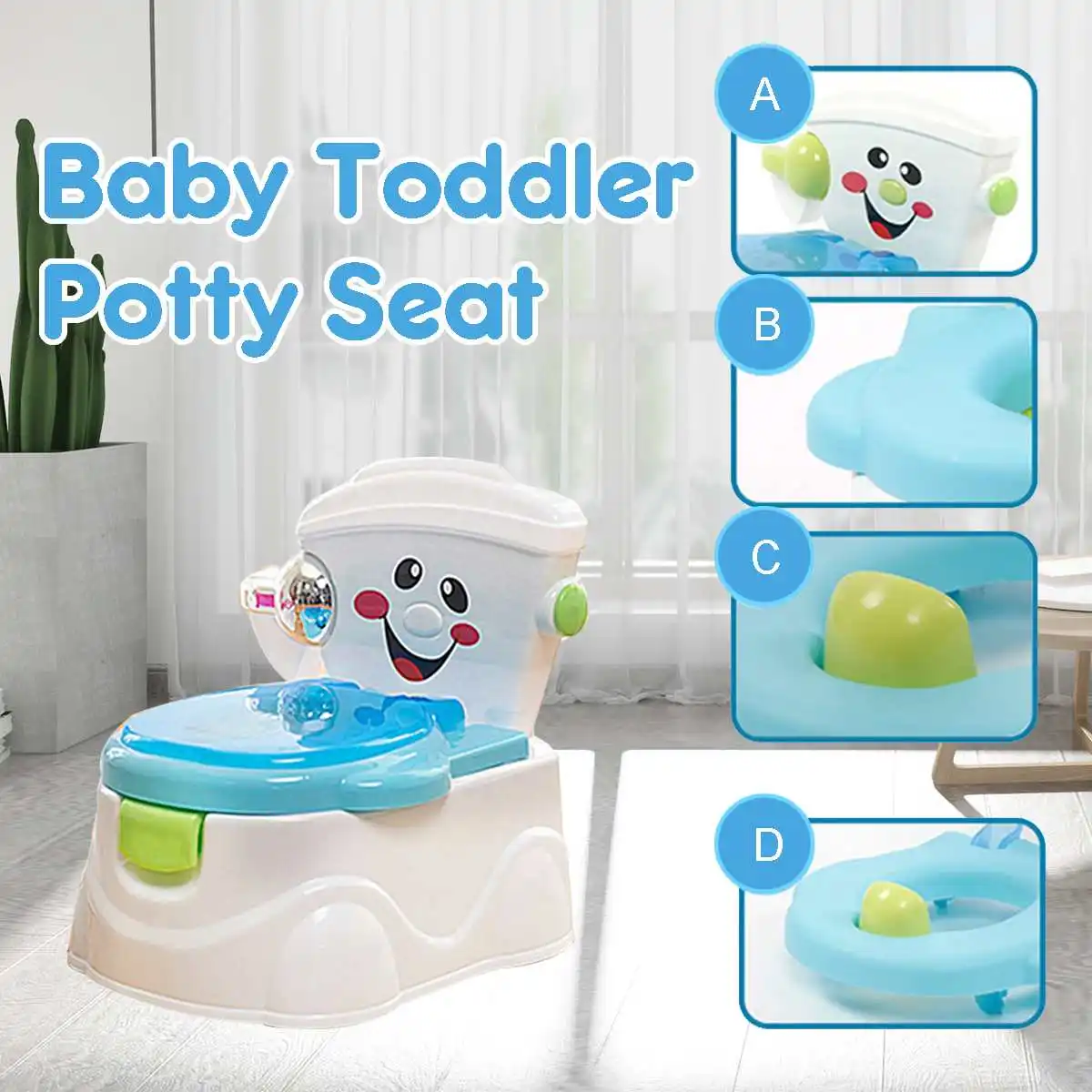 Portable Baby Pot Toilet Seat Pot For Kids Potty Training Seat Children's Potty Baby Toilet Multi-function Training Potty Toilet