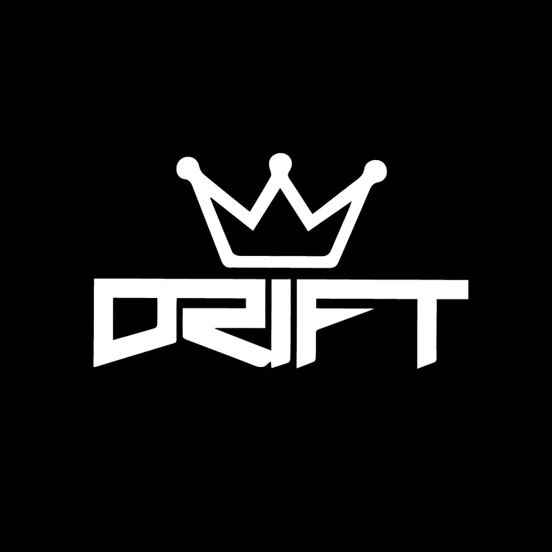 New Design Personality DRIFT KING Fashion Trim Vinyl Scratch Trim Car Decal Decal In Black and White Accessories, 15cm