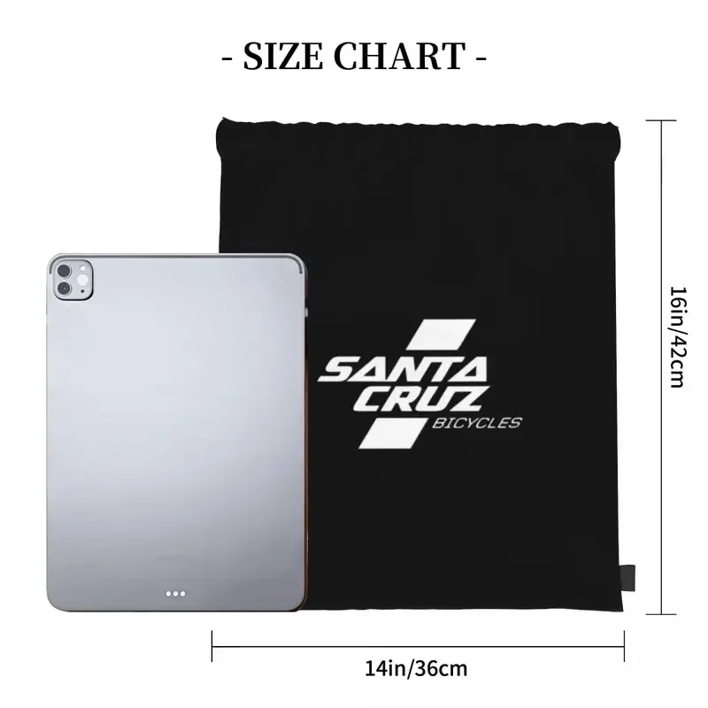 Santa Cruz Bicycles Merchandise Backpacks Portable Drawstring Bags Drawstring Bundle Pocket Shoes Bag Book Bag For Travel School