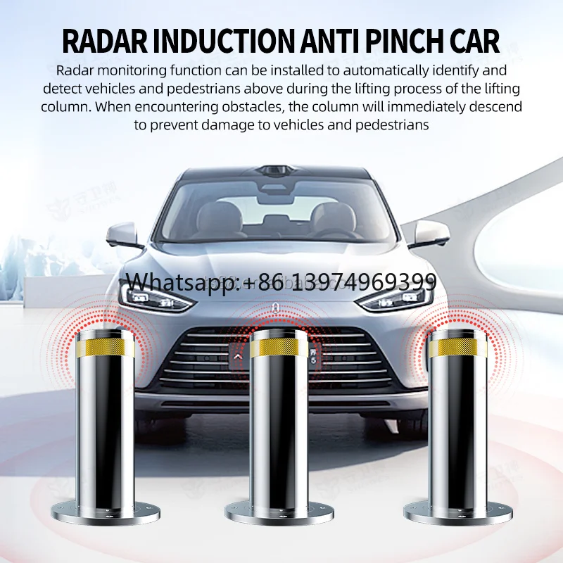 Tianshuo TS Remote Control Parking Lift with 5000kg Load Capacity Waterproof Outdoor Bollards Carport Entrance From Guangdong