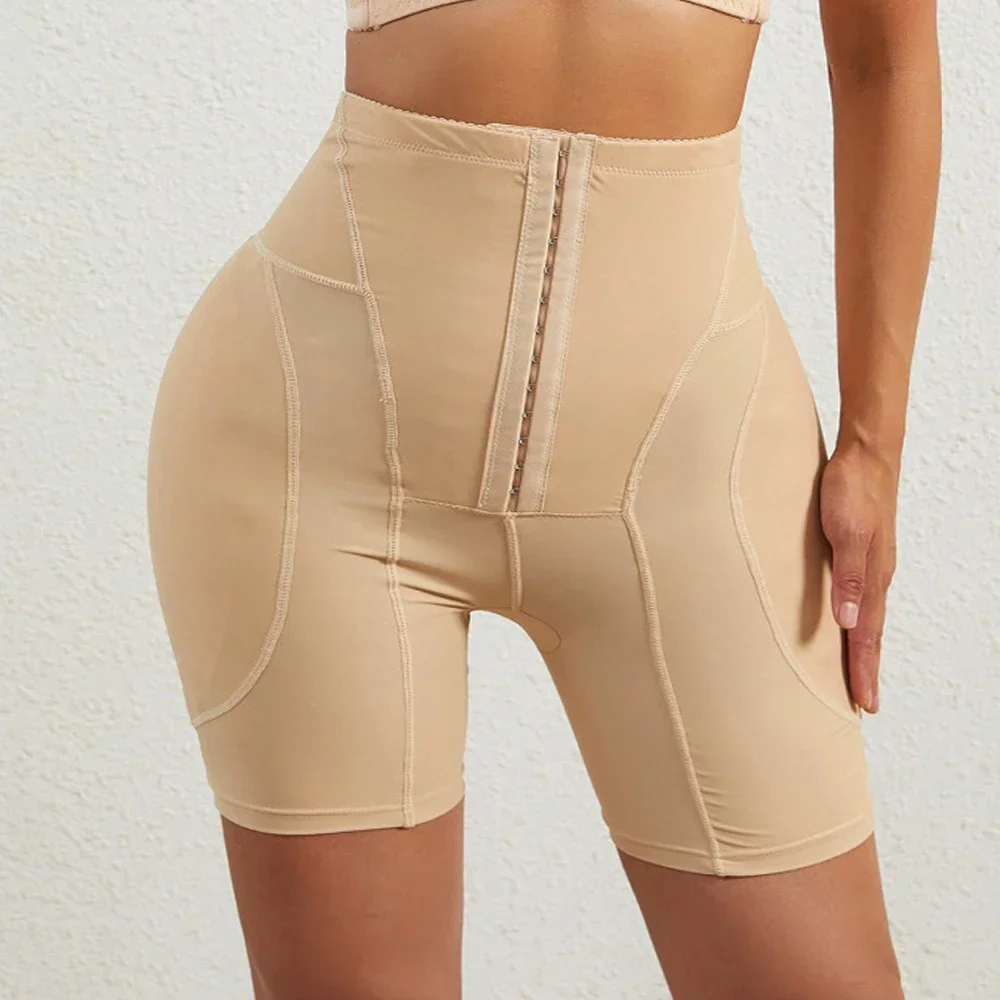 Culotte rehausseur de hanches pour femmes, sous-vêtement rehausseur de fesses, taille haute, lève-fesses, faux coussinets de hanches