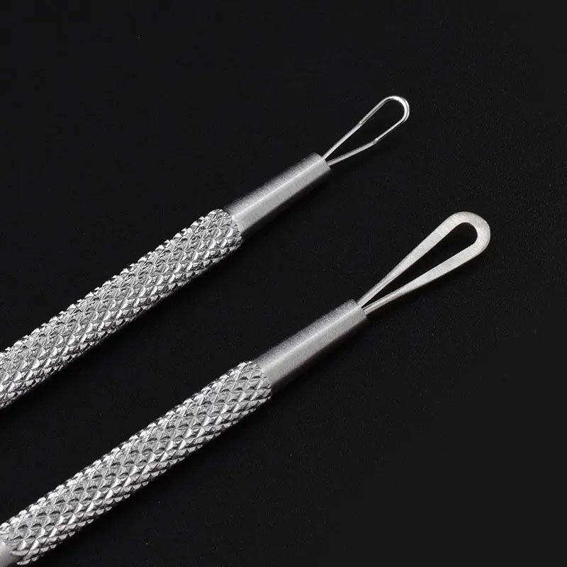 Stainless Steel Cellular Acne Blackhead Tweezers Facial Beauty Remove Acne Needle Tools for Blemish and Whitehead Skin Care Tool