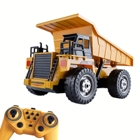 2025 New 4WD Remote Control RC Alloy Dump Truck Car Engineering Vehicle Radio Control Remote Control Car Toys Children's Gifts