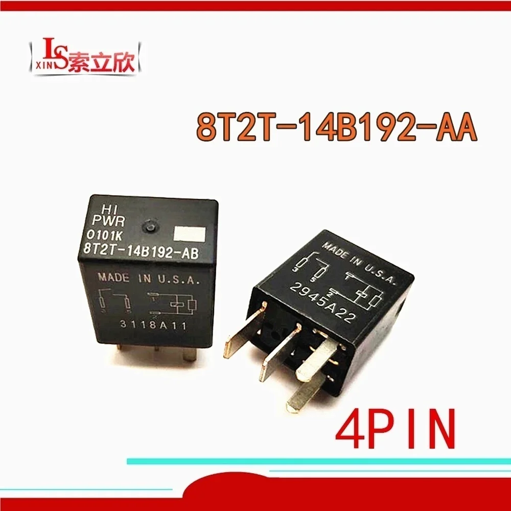 New Automobile relay5PCS 8T2T-14B192-AA   8T2T-14B192-AB  8T2T-14B192-BA  8T2T 14B192 AA  4PIN  5PIN Air conditioning horn relay