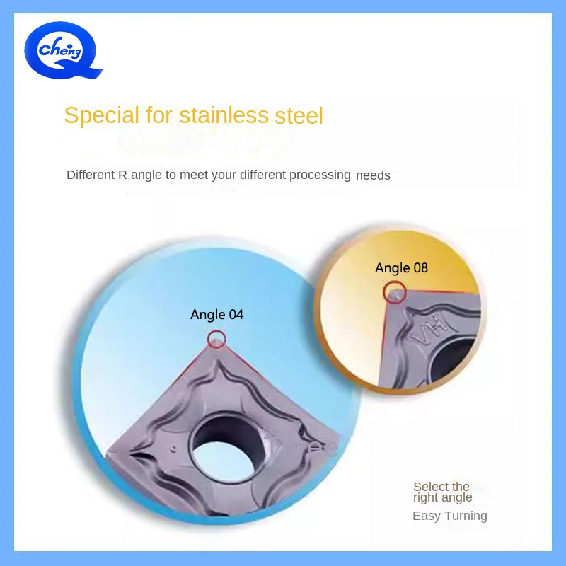 SNMG120404 SNMG120408 CNC 터닝 인서트 사각 네거티브 레이크 러핑 인서트 (강철, 스테인리스강, 주철 가공용)