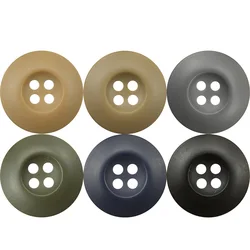 Army Green Corduroy Jacket Resin Buttons Khaki Dark Blue Jeans Suit Pant Black Buttons 15mm/18mm/20mm