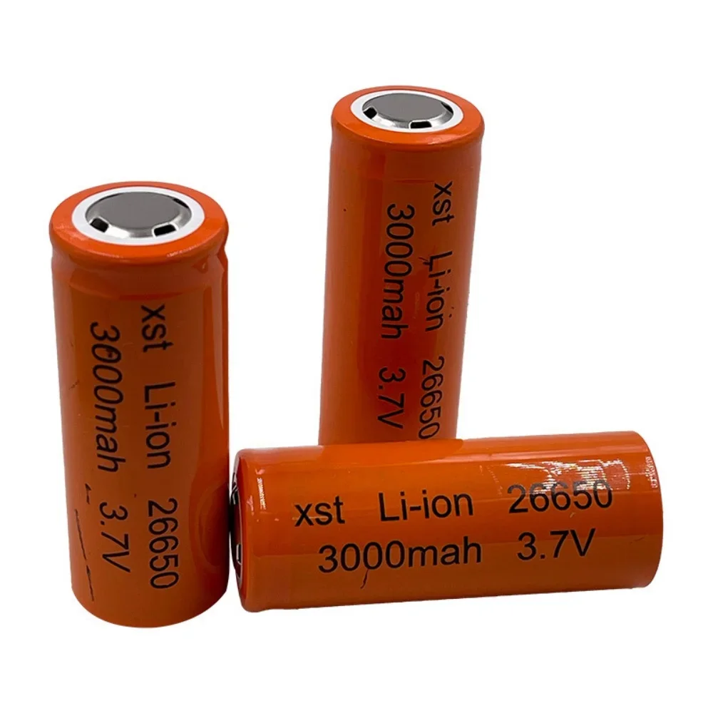 1-10PCS 26650 lithium battery flashlight dedicated 3000mAh 3.7V large capacity rechargeable battery
