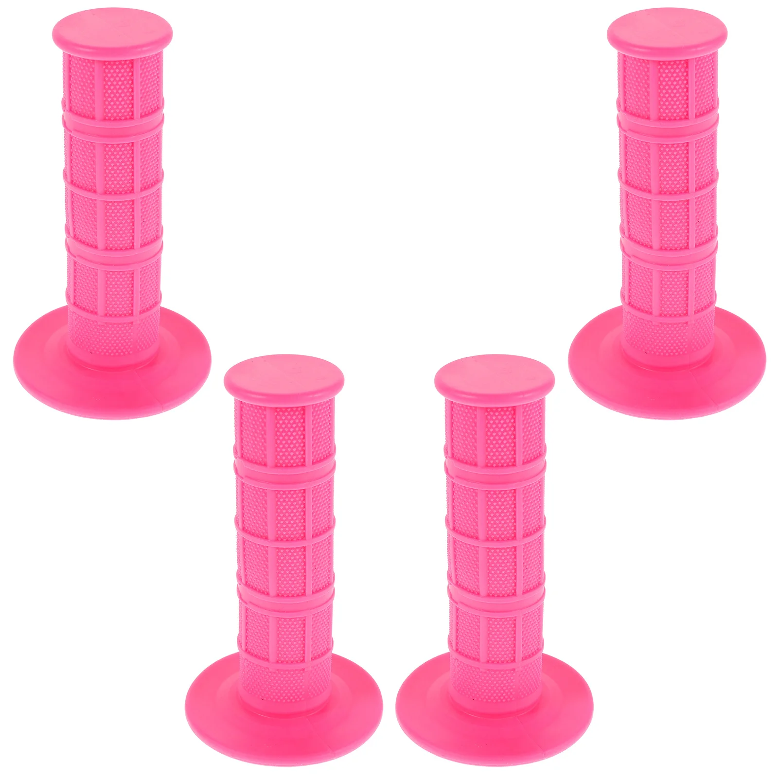 

4Pcs Silicone Motorcycle Handlebar Grips Pink High Elastic Non Slip Universal Handle Grips Motorcycle Dirt Bike Cruiser