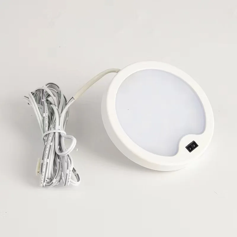 DC12V 5W LED Under Cabinet Lights With PIR Body Sensor Switch 3000K 4000K 6000K Hand Sweep Ceiling Night Lamp 2M Connector Cable