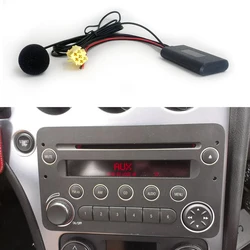 Carro bluetooth 5.0 aux cabo microfone handsfree telefone móvel adaptador de chamada gratuita para fiat grande punto alfa 159