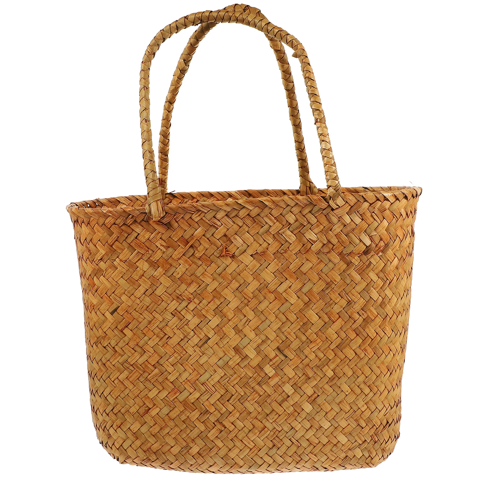 

Picnic Woven Basket Baskets Orange Large Double Woven Basket With Handles Handles Outdoor Camping Home Storage