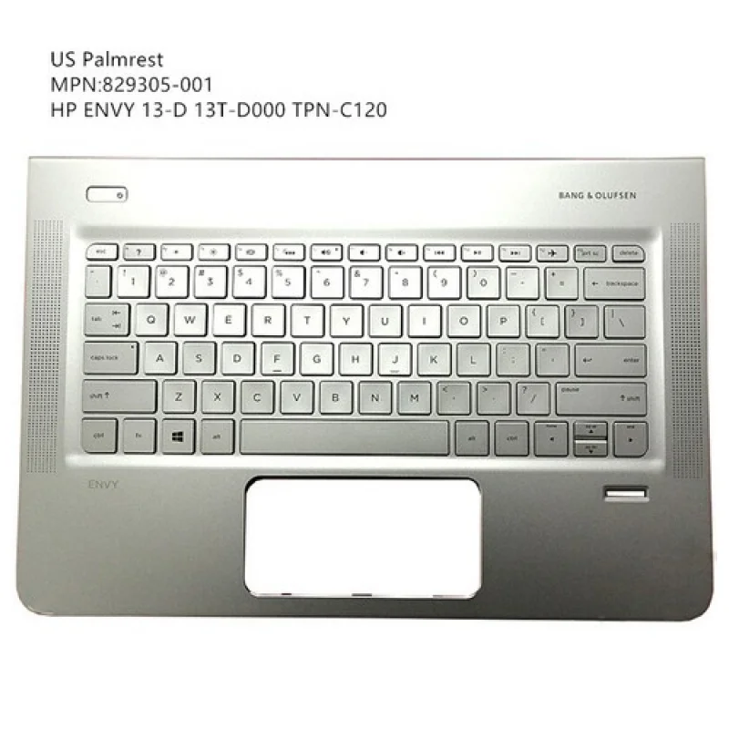 

A++ New For HP ENVY 13-D 13T-D Palmrest Upper Case Keyboard Bezel Cover 829305-001