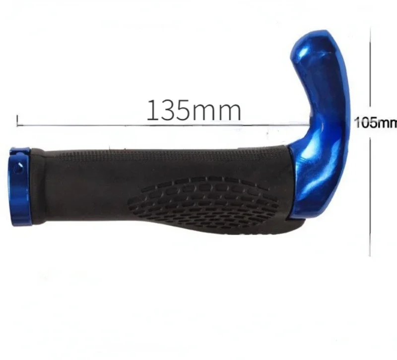 Anti-slip Gummi Fahrrad Lenker End Abdeckung Aluminium Legierung Schloss Mountainbike Lenker Fahrrad Anti-slip Griff Abdeckung – Detail 4