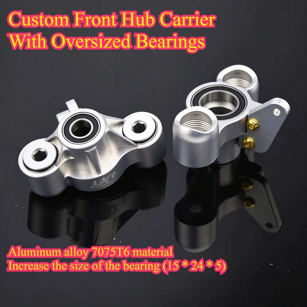 RC Upgrade Front Hub Carrier With Oversized Bearings 7075 Aluminum For 1/8 Arrma Kraton Outcast EXB RTR custom size Parts