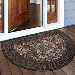 Entrance Doormat Garden Decorations Door Entry Mats Outdoor Rug Home Decor Floor Mat Semi-circular Carpet Tapete Entrada De Casa