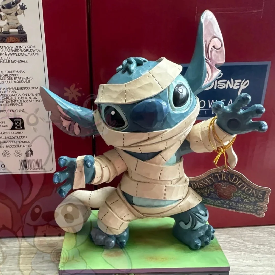 Disney Halloween Atmosphere Ornaments Stitch Mummies  Trendy Toys Figurines  Interstellar Treasures  Desktop Toys, The First C