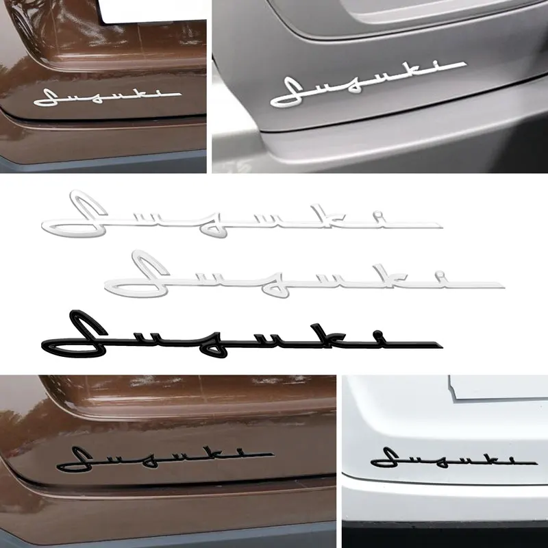 

Car Styling 3D ABS Letter Logo Badge Rear Trunk Emblem Fender Sticker Body Decal For Grand Vitara SX4 Swift Alivio Jimny