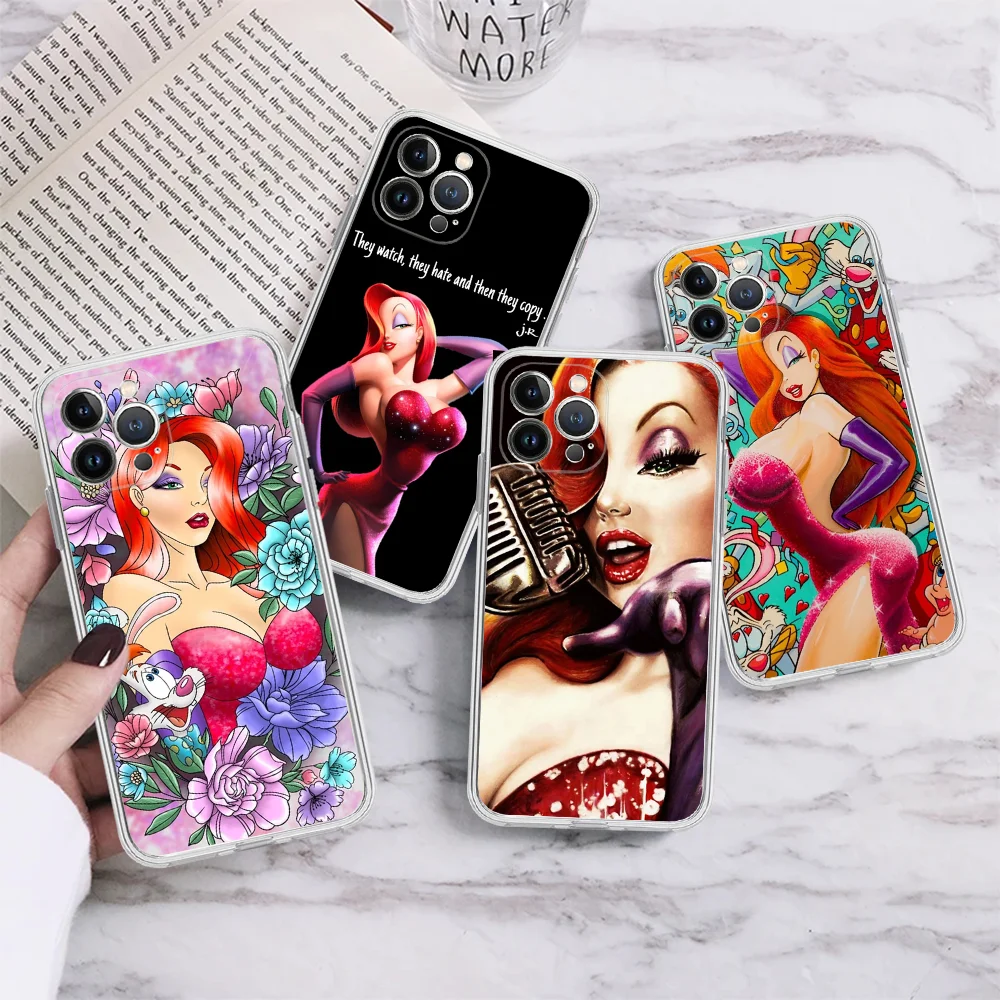 

Jessica Rabbit Sexy Phone Case Silicone Soft For Iphone 15 14 13 12 11 Pro Mini XS MAX 8 7 6 Plus X XS XR Cover