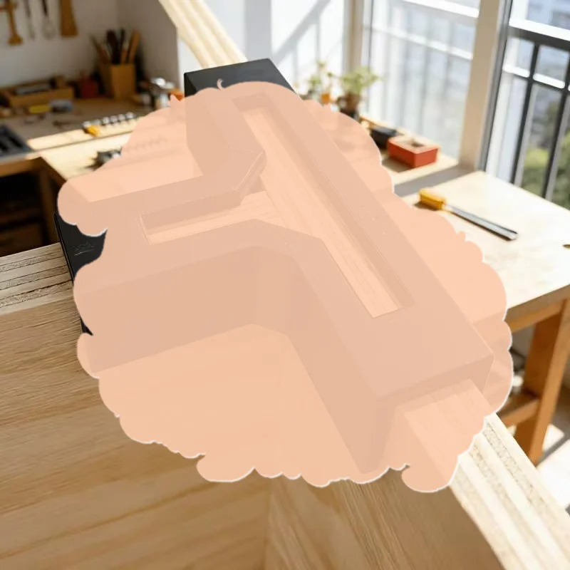 Heavy Duty T Shaped Right Angle Bracket Thickened Metal Wood Board Connection Corner Code for Closet Shelf Support Woodworking