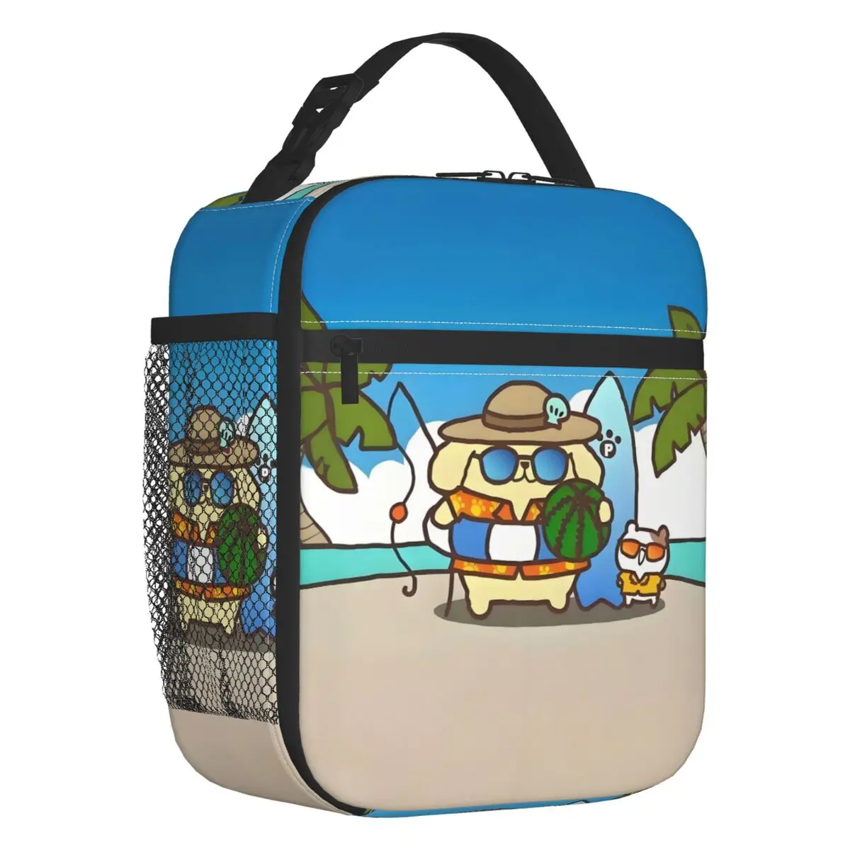 

Помпурин аниме собака термоизолированная сумка для обеда мультфильм многоразовый контейнер для обеда для пикника на открытом воздухе многофункциональная коробка для еды