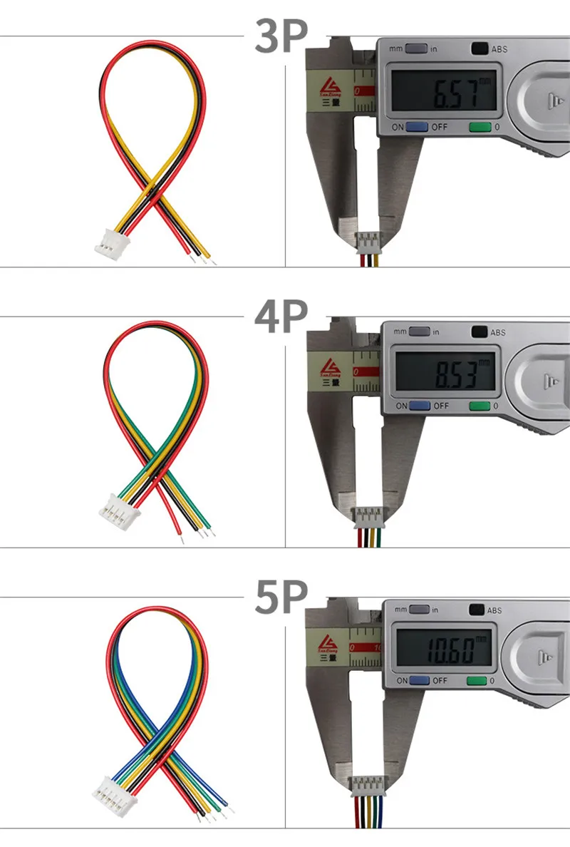 10PCS 1,0 1,25 1,5 2,0 2,54 SH/JST/ZH/PH/XH 1,0 MM 1,25 MM 1,5 MM 2,0 MM 2,54 MM 2PIN/3/4/5/6/7/10P Weibliche Stecker Stecker Mit Draht – Detail 20