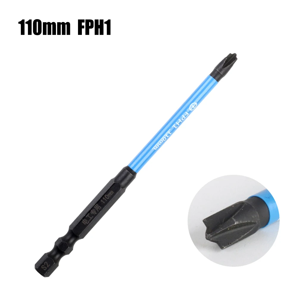 Magnetic Special Slotted Cross Screwdriver Bit For Electrician Alloy Steel Batch Head Screwdriver FPH1 FPH2 FPH3 65-150mm Tools