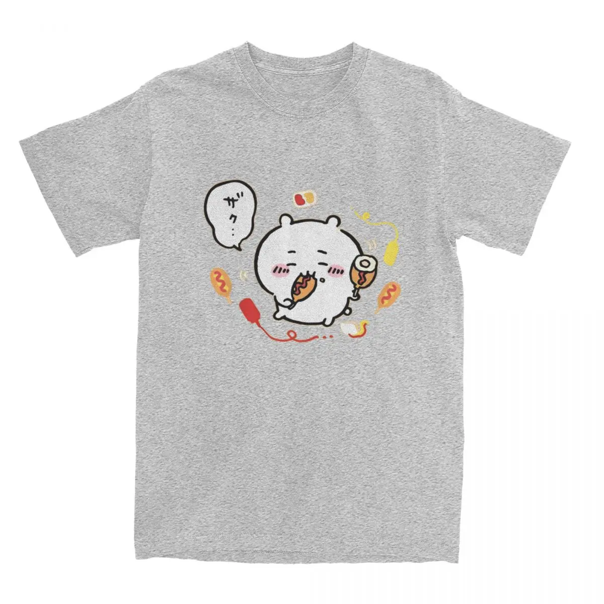 أنيمي تشيكاوا تي شيرت اليابان Mniniso Harajuku تي شيرت قصير الأكمام Y2K متعة القمم الصيف القطن Crewneck المتضخم تيز