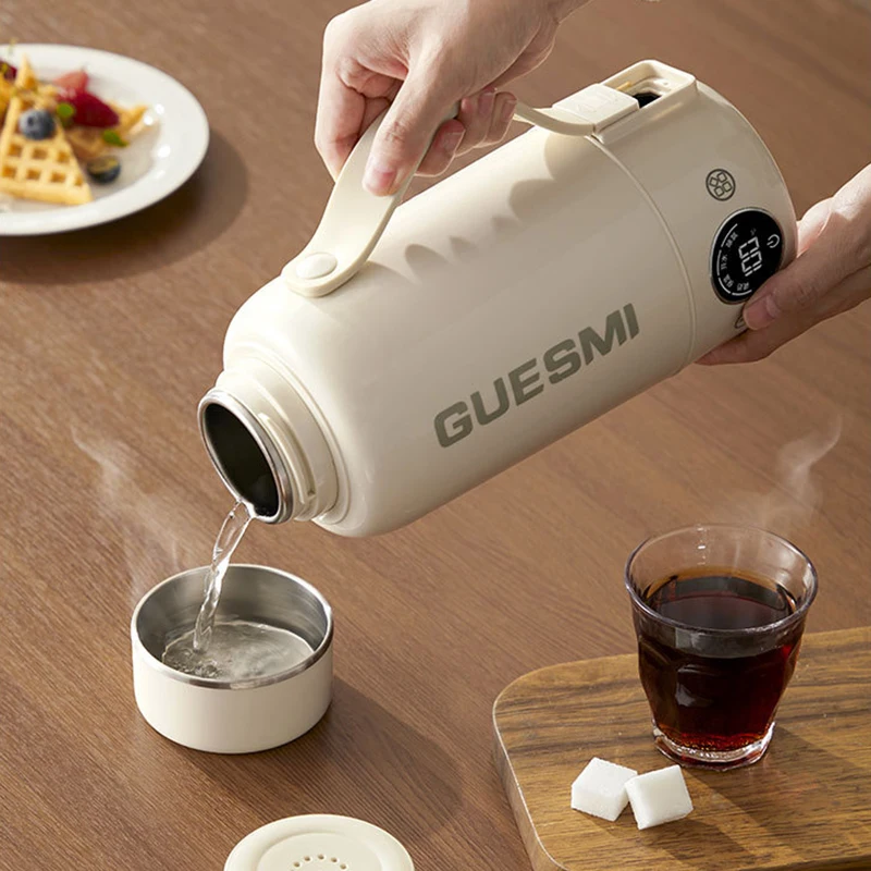 1.0L Electric Kettle Portable Heating Cup Multifunction Boiled Water Pot Outdoors Thermo Pot Adjustable Temperature Kettles 220V