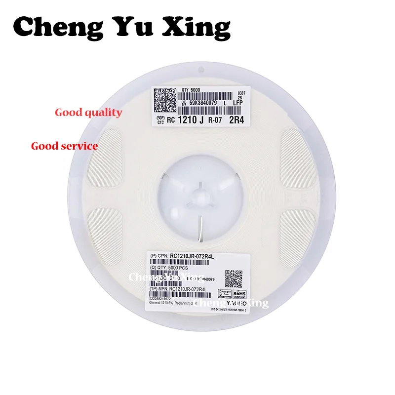 

1210 2R4 2.4R 5% RC1210JR-072R4L ，1/2W ,5000pcs ,SMD Resistor