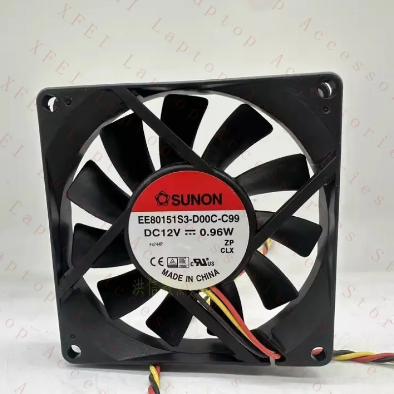 

Вентилятор SUNON EE80151S3-D00C-C99, 1 шт., DC12V, 0.96W, 8015, 80*15 мм, 3-проводной, охлаждающий вентилятор