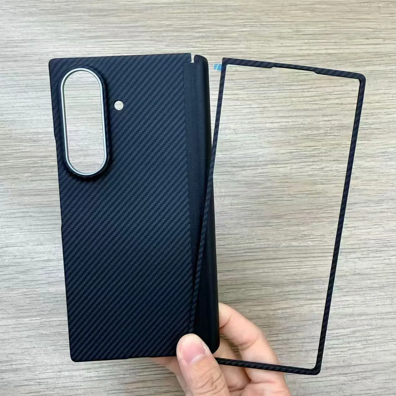 Genuine Carbon Fiber Aramid Back Case for Samsung Galaxy Fold8 Ultra Magnetic Cover