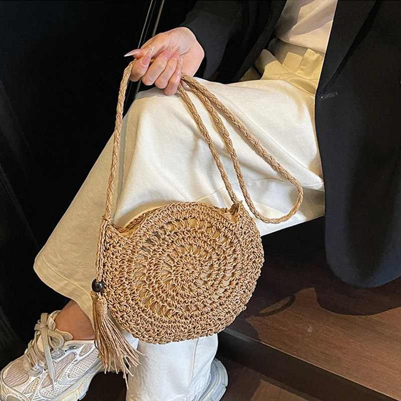 Damen Strohtasche mit Hohlmust – Circle Round Bag Bewertung und Preis