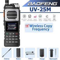 Baofeng Walkie Talkie UV-25 Radio 10W Two Way Radio Full Band Wireless Copy Frequency NOAA Type-C High Power Long Range UV-25M
