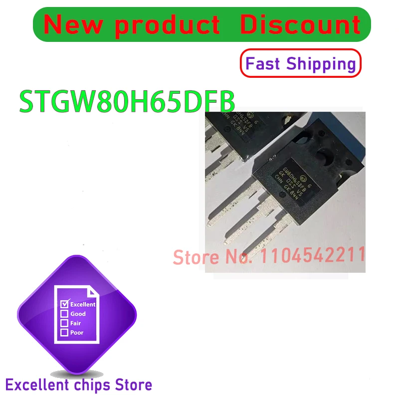 STGW80H65DFB GW80H65DFB to247   10PCS/LOT
