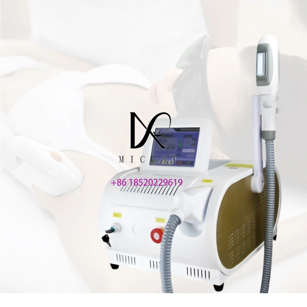 2000W IPL OPT Laser Painless Hair Removal Machine E-Light 530nm 590nm 640nm for Skin Whitening Rejuvenation and Acne Treatment