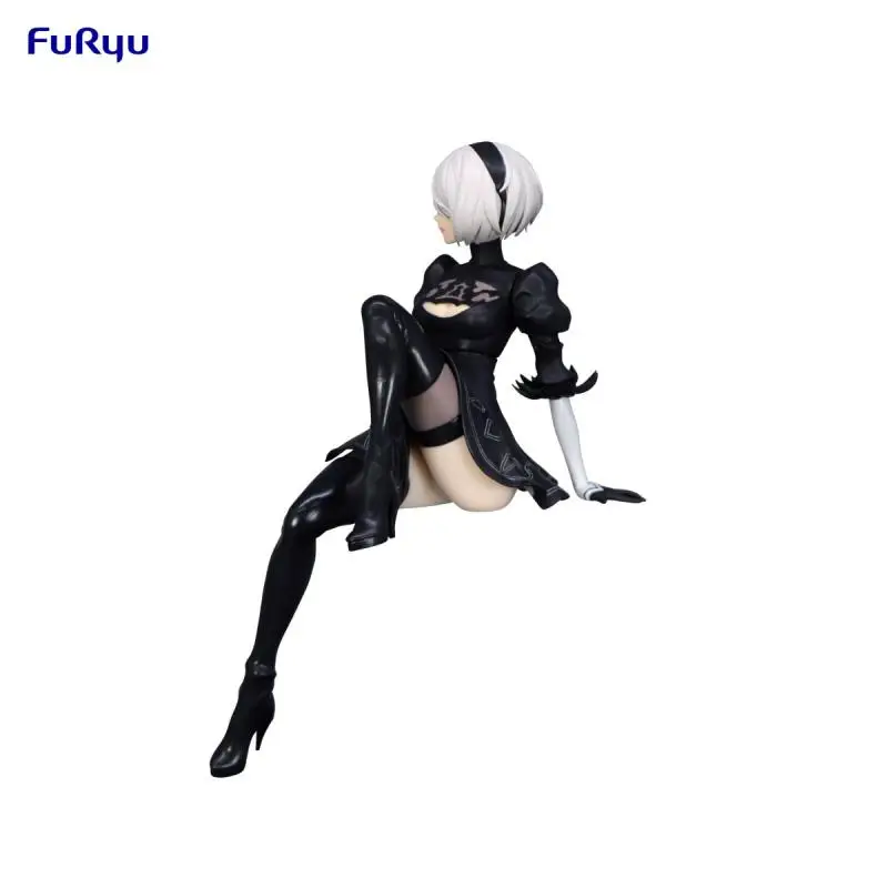 Furyu nier automata yorha no。2 type bヌードルストッパーアニメアクションフィギュア、モデルおもちゃ、誕生日プレゼント、13cm、本物